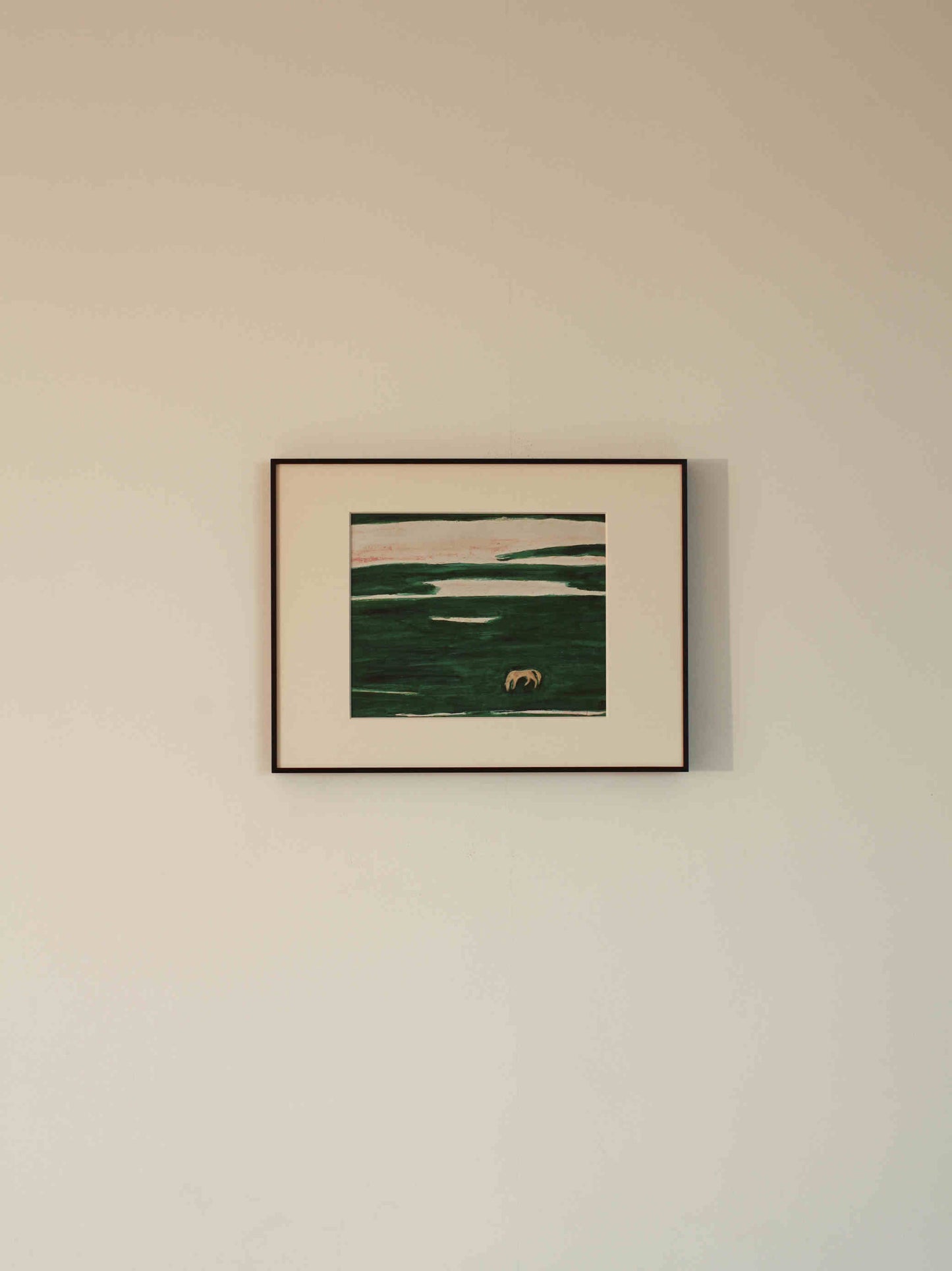Horse Grazing by Sanyu | Framed Wall Art Print
