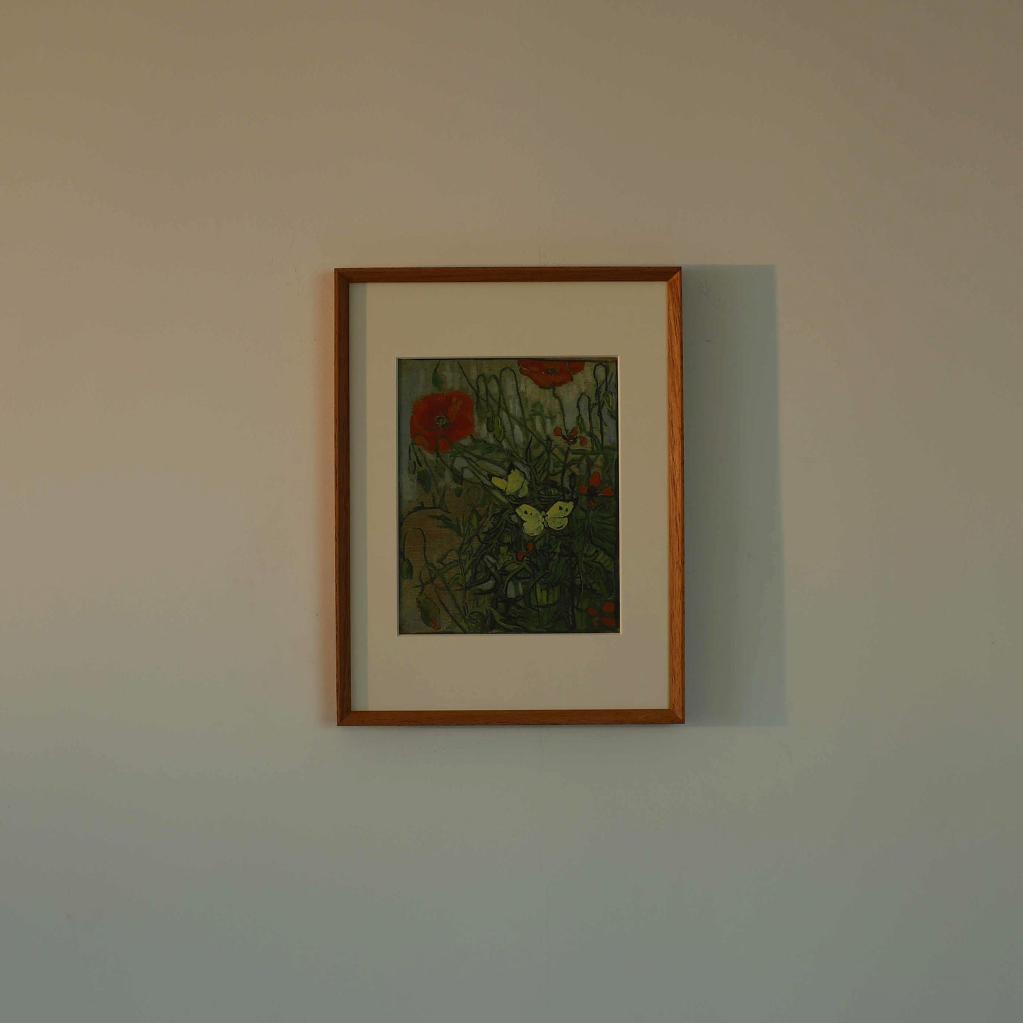 Butterflies and Poppies by Vincent van Gogh | Framed Wall Art Print