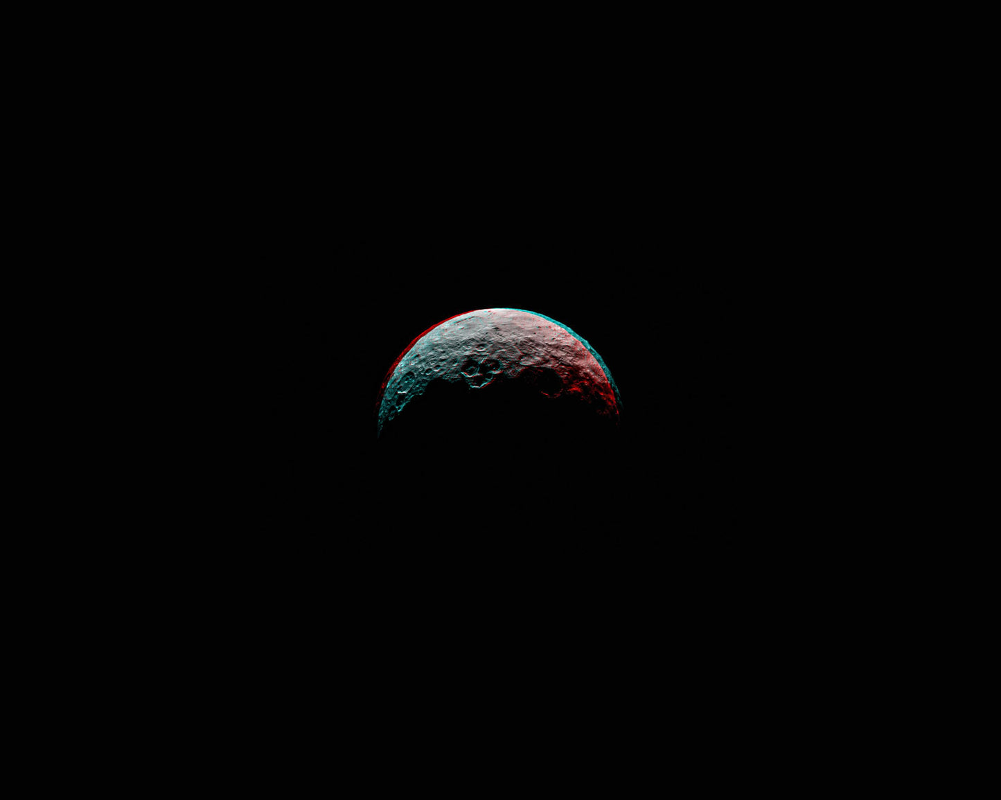 Anaglyph of Ceres