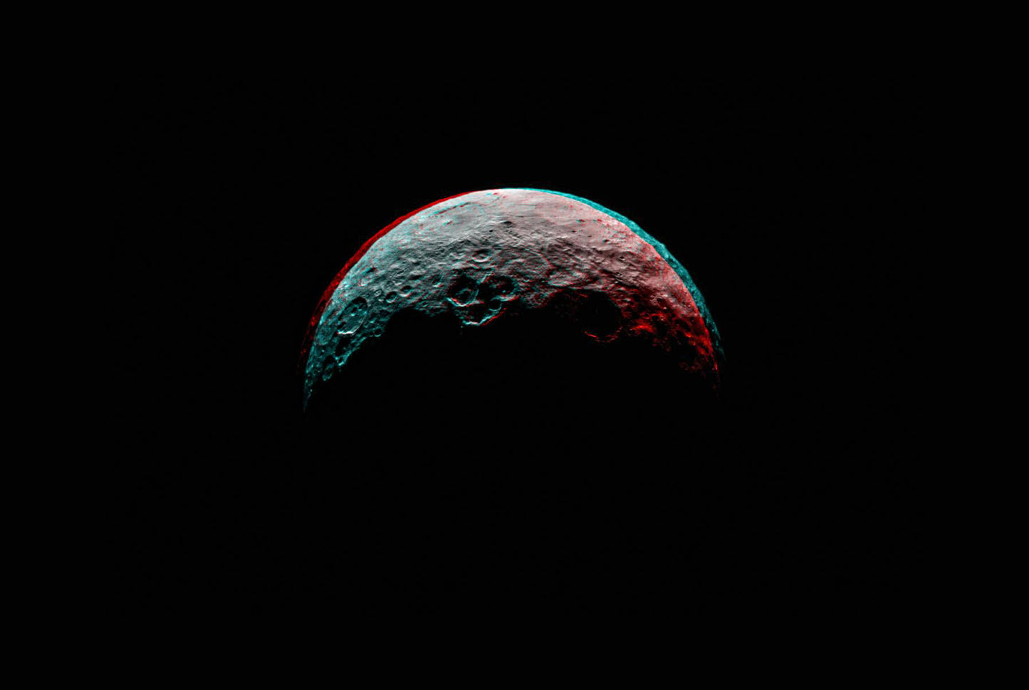 Anaglyph of Ceres