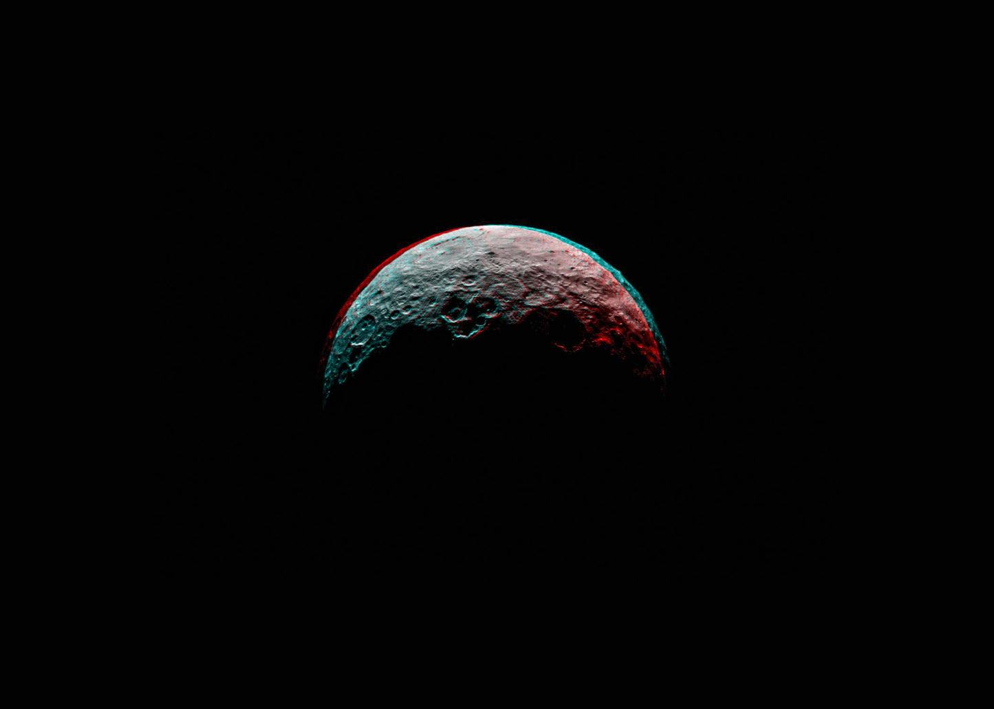 Anaglyph of Ceres