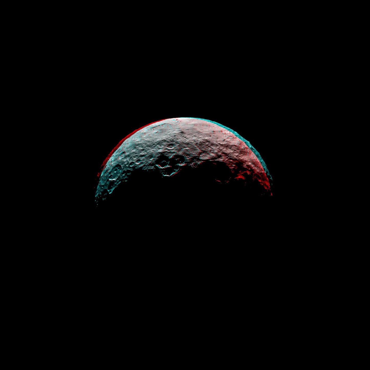 Anaglyph of Ceres