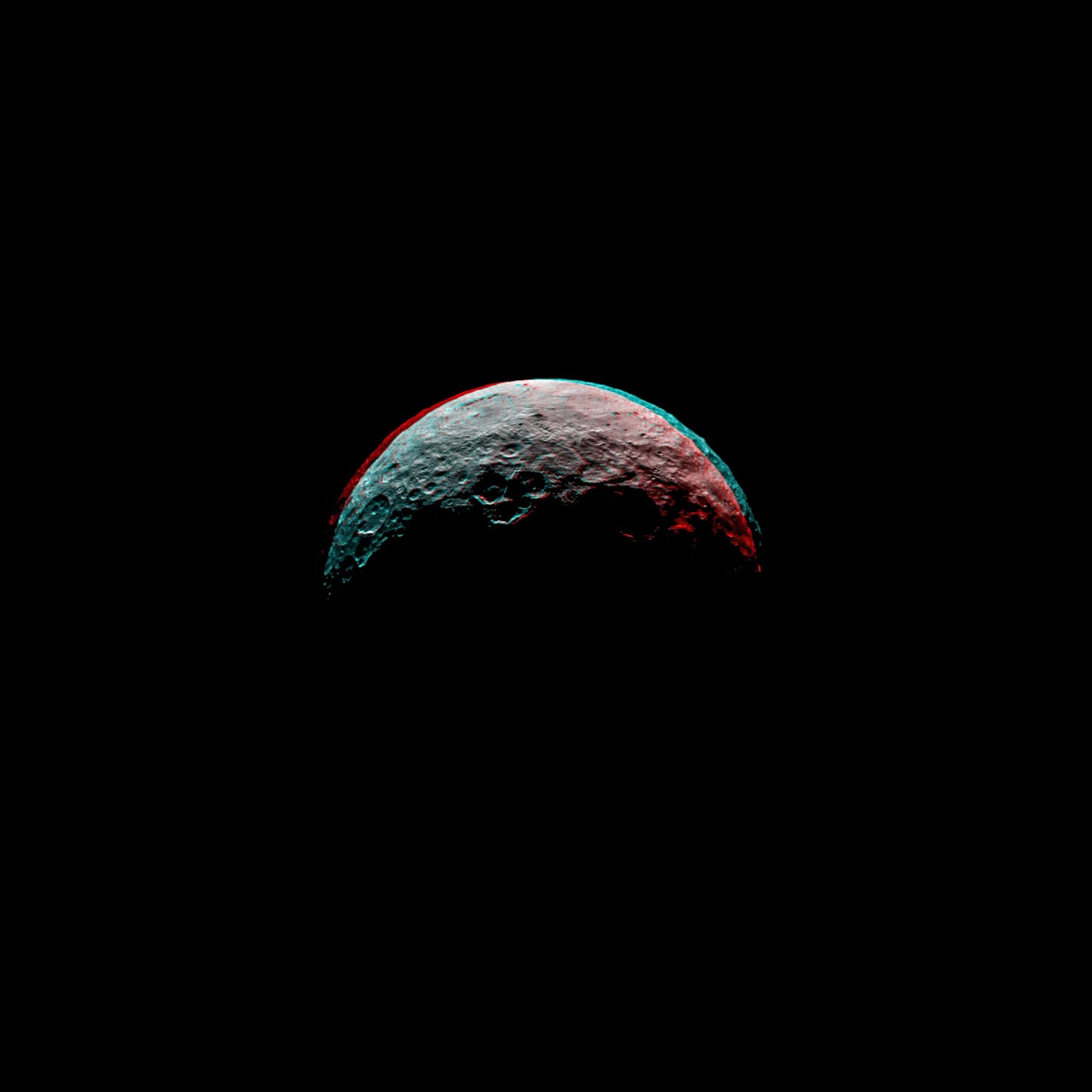 Anaglyph of Ceres