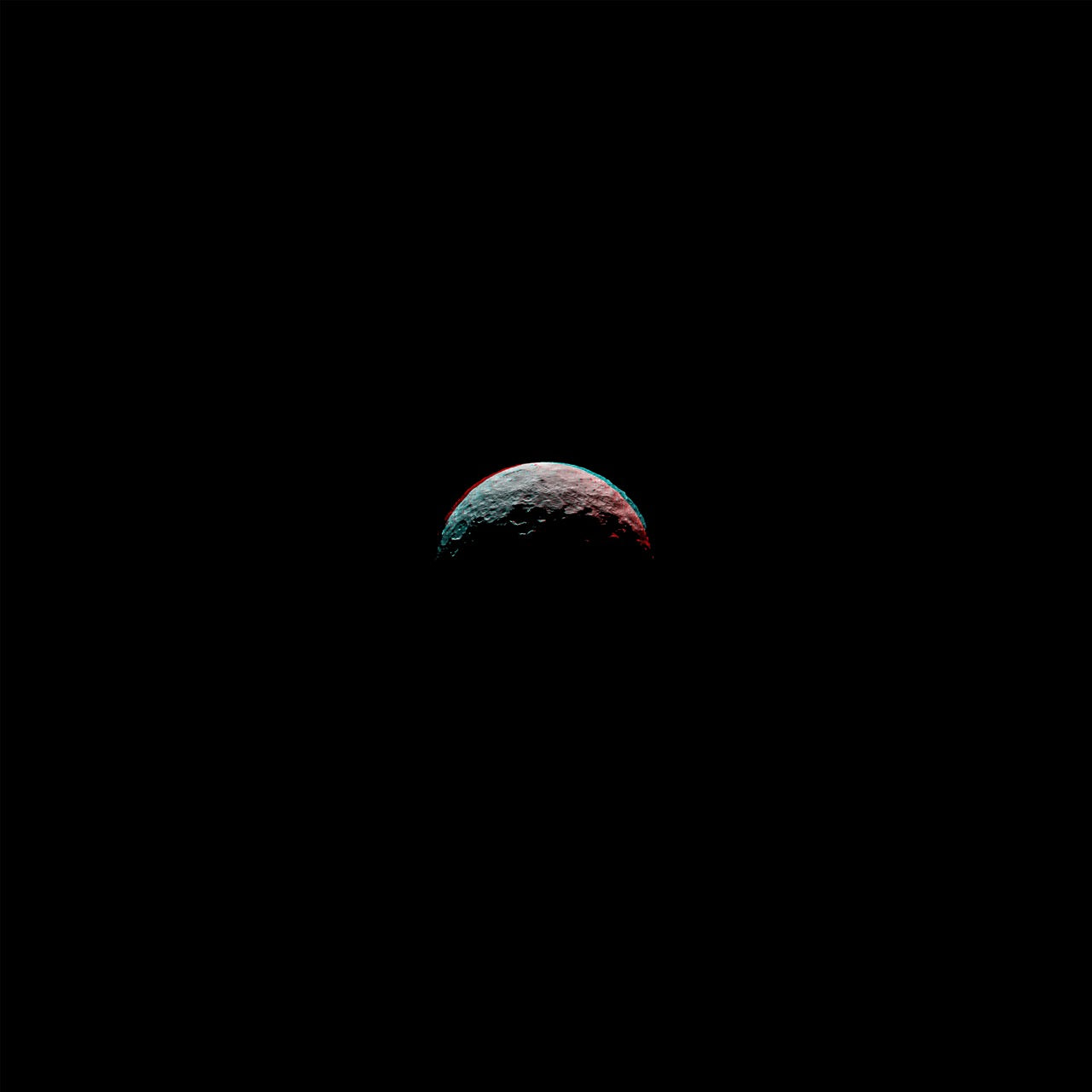 Anaglyph of Ceres