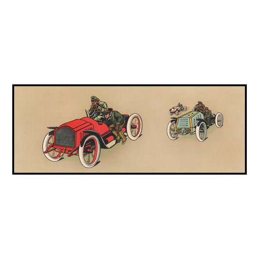 Automobile Race Vintage Poster