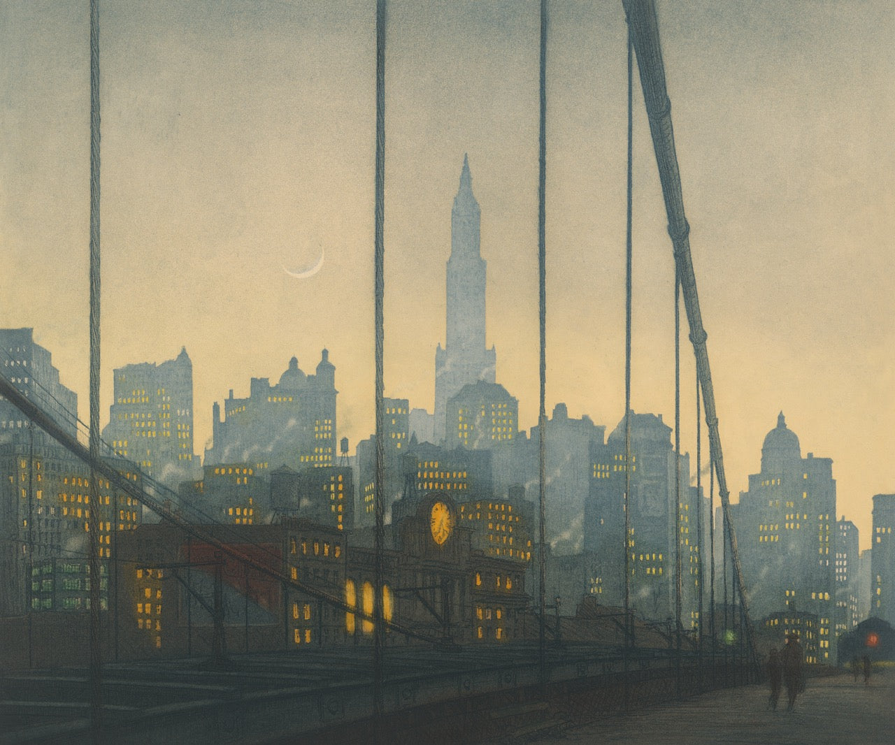 Brooklyn Bridge, New York in 1927