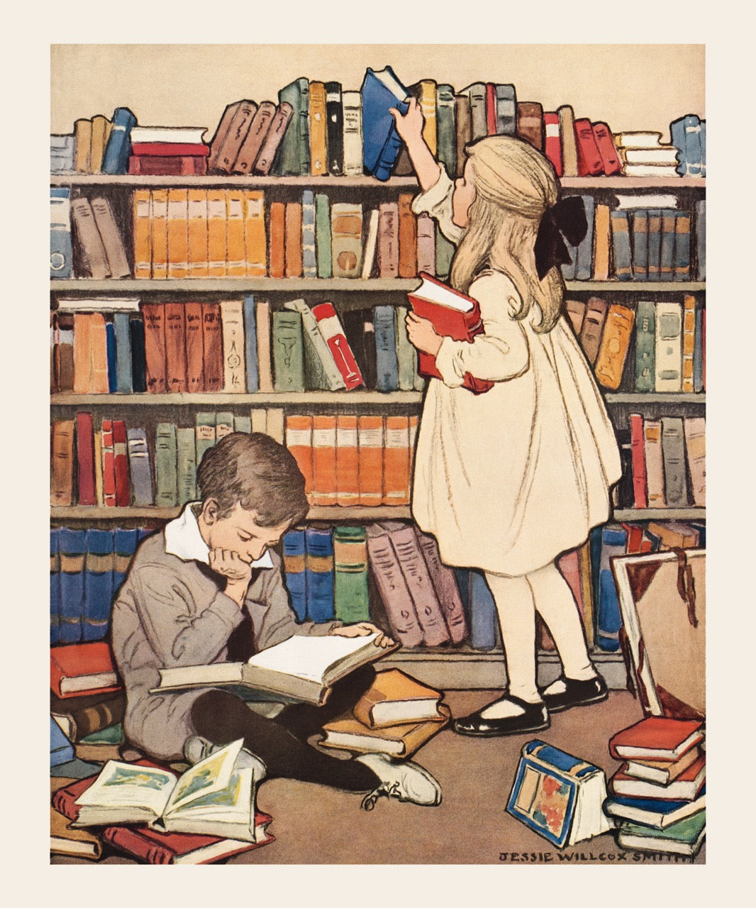 Children Reading Books