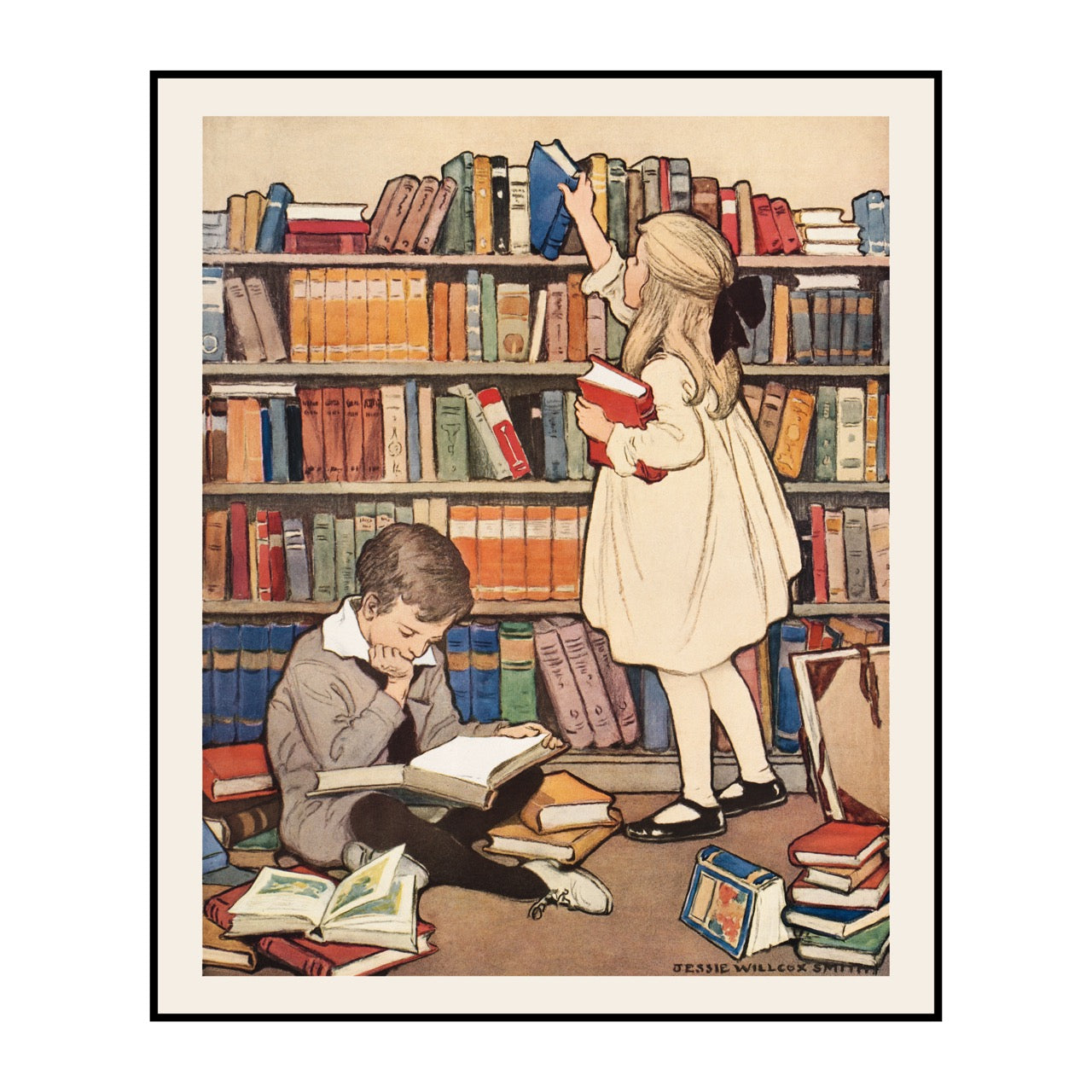 Children Reading Books