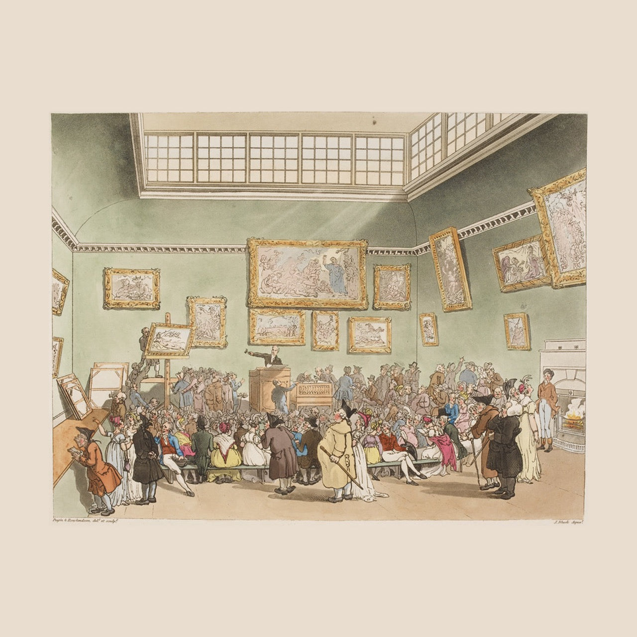 Christie's Auction Room - Giclee Art Print Poster