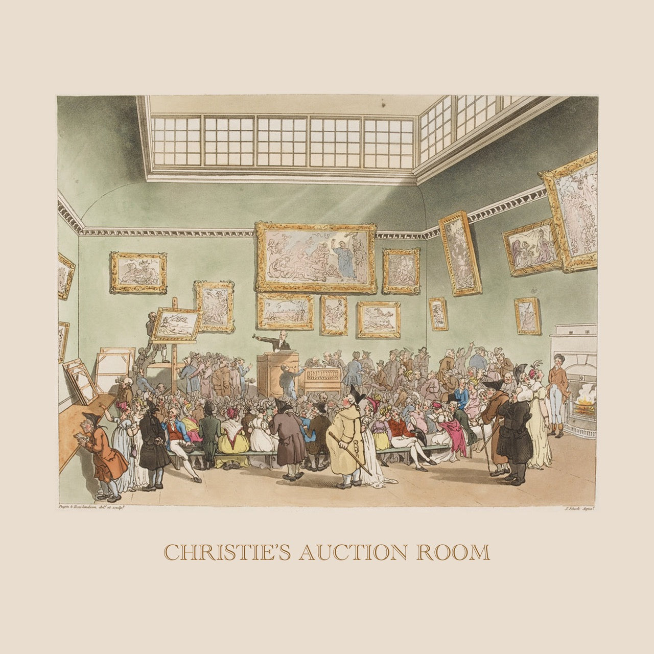 Christie's Auction Room - Giclee Art Print Poster