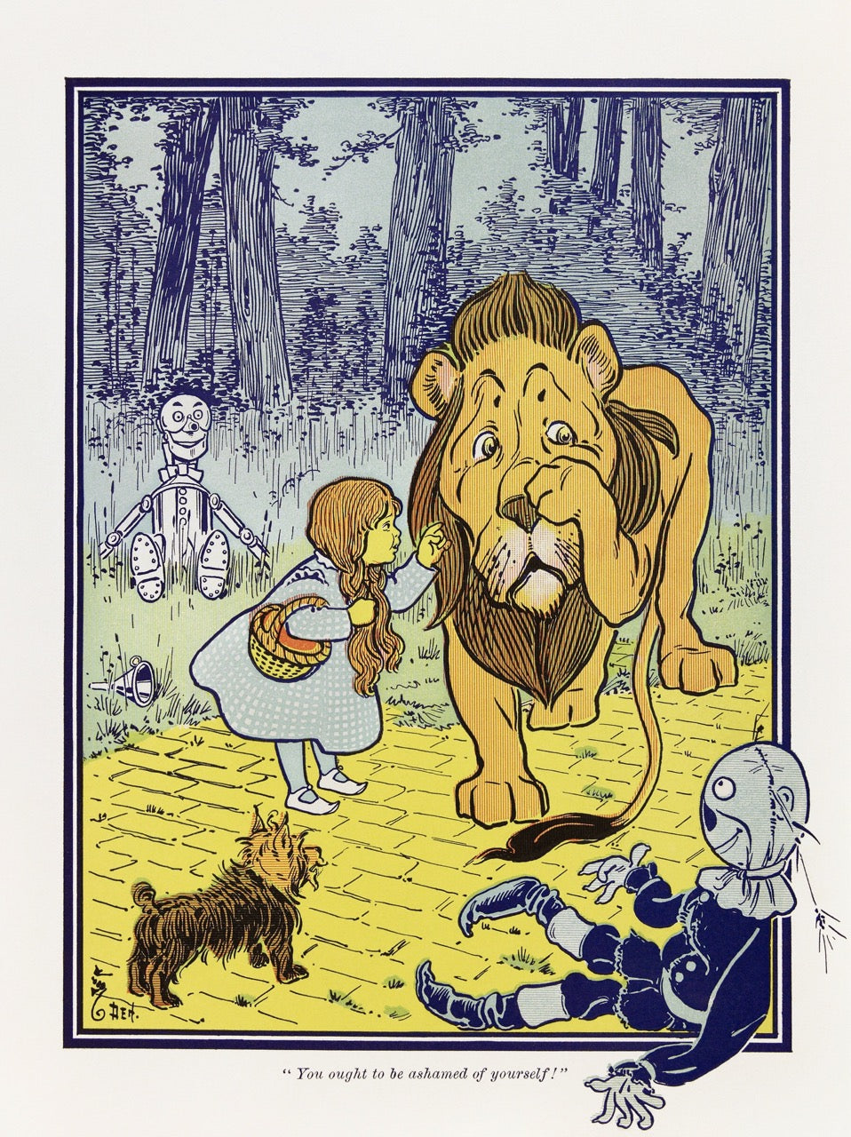 Dorothy Meets the Cowardly Lion