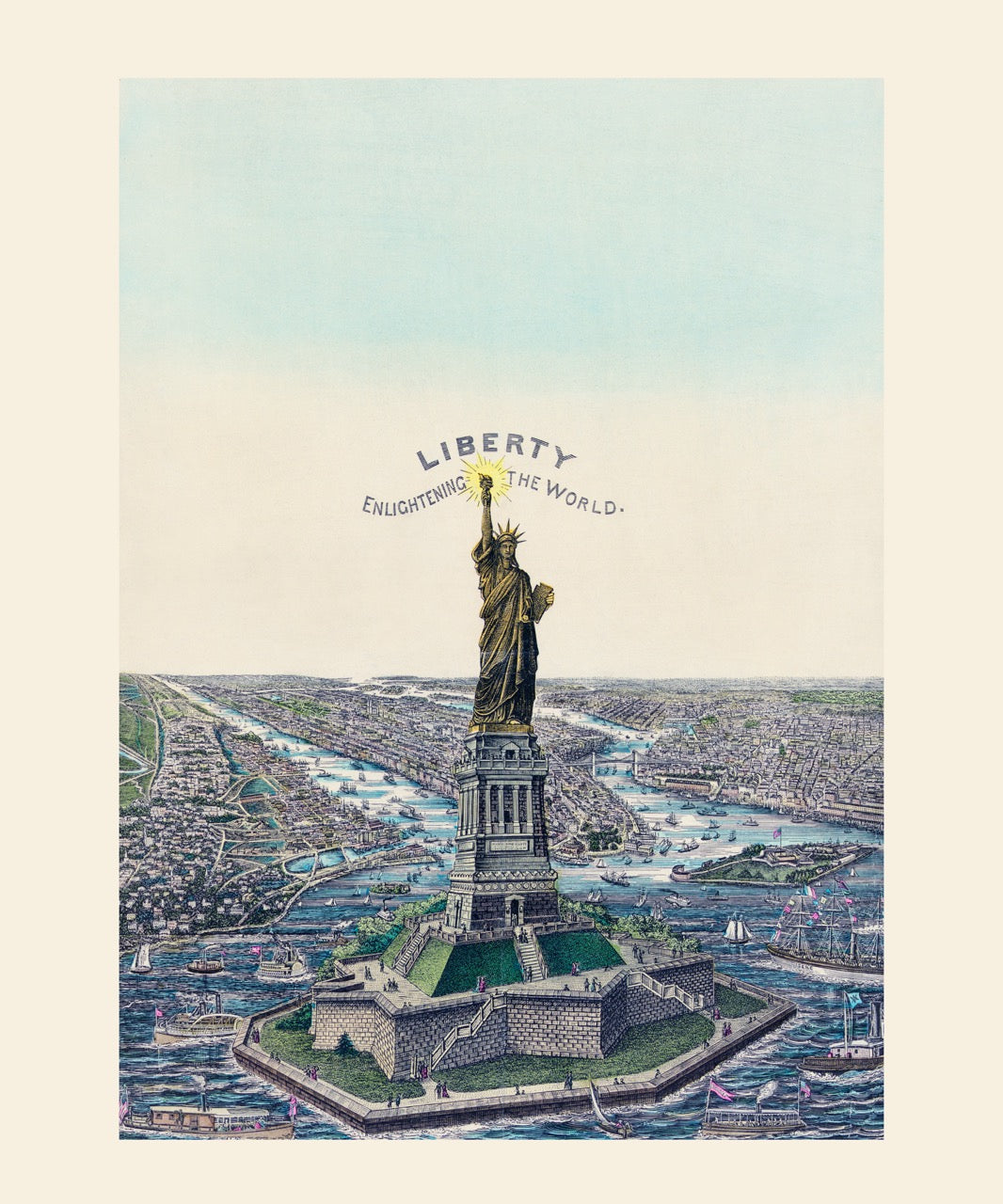 Liberty Enlightening the World Vintage Poster