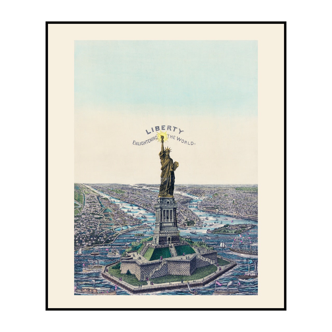 Liberty Enlightening the World Vintage Poster