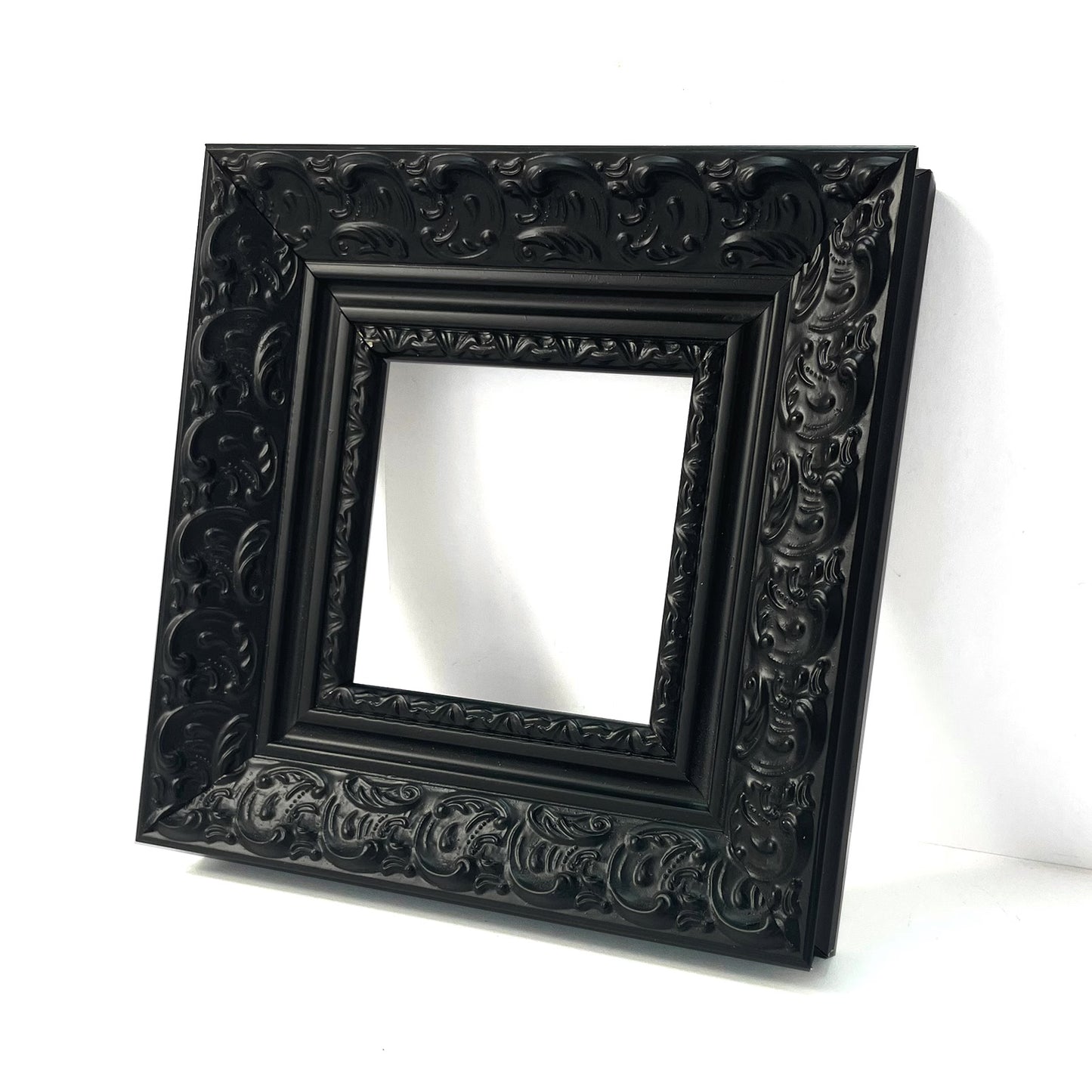 Black Pattern | Solid Wood Frame for Poster, Print, Canvas and Oil Painting