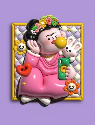 Puffed-up Masterpieces - Selfie Frida