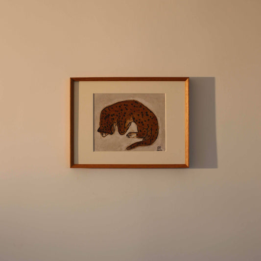 Sleeping Leopard by Sanyu | Framed Wall Art Print