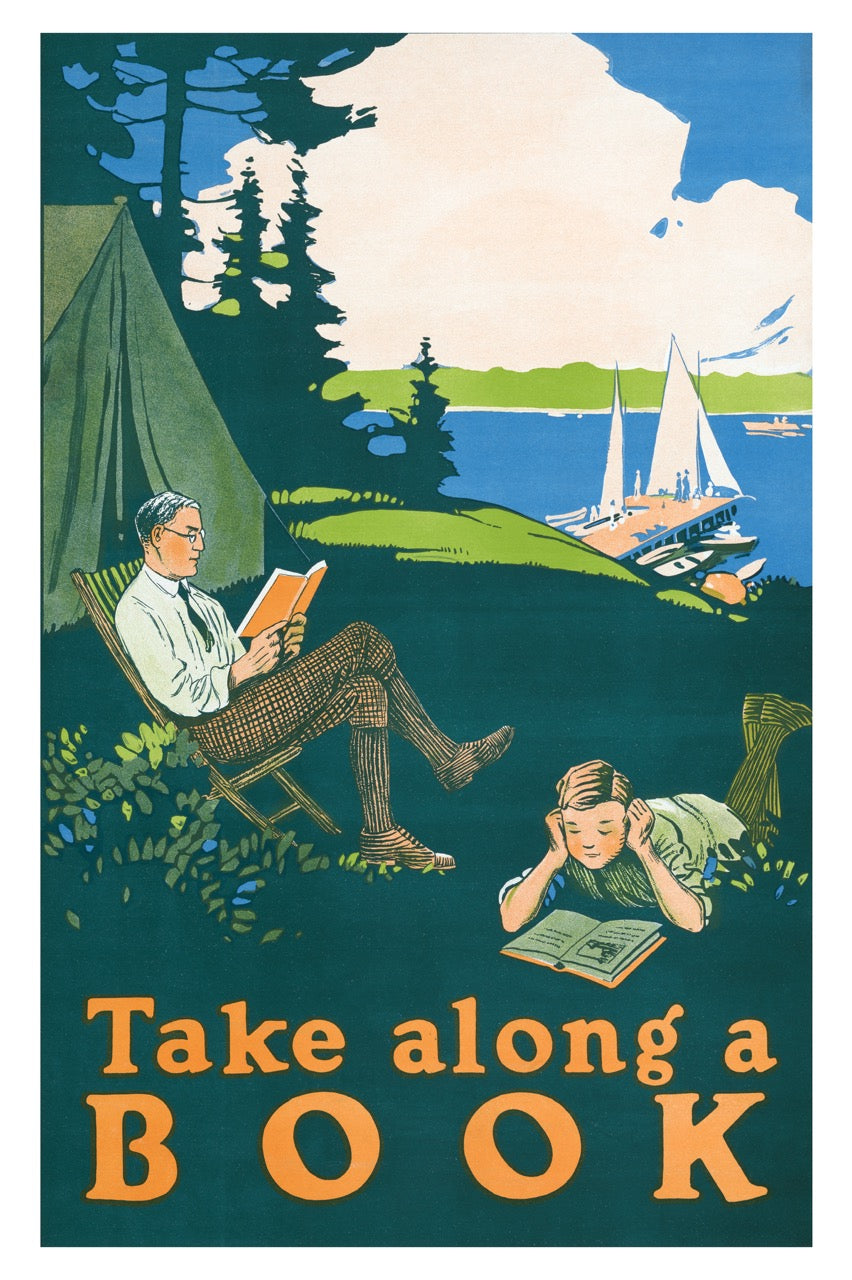 Take Along A Book Vintage Poster