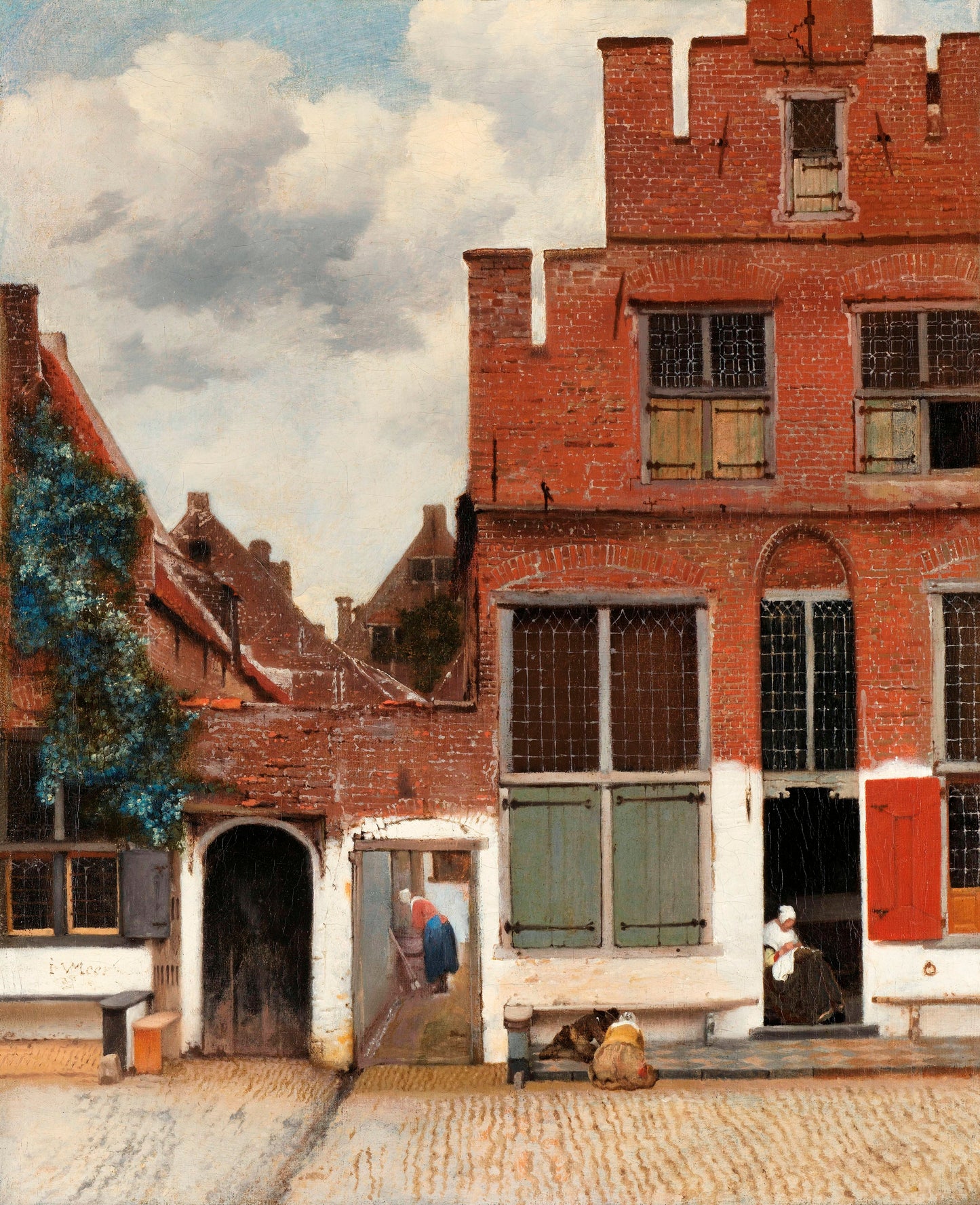 View of Houses in Delft, Known as ‘The Little Street’, Johannes Vermeer - Giclee Art Print Poster