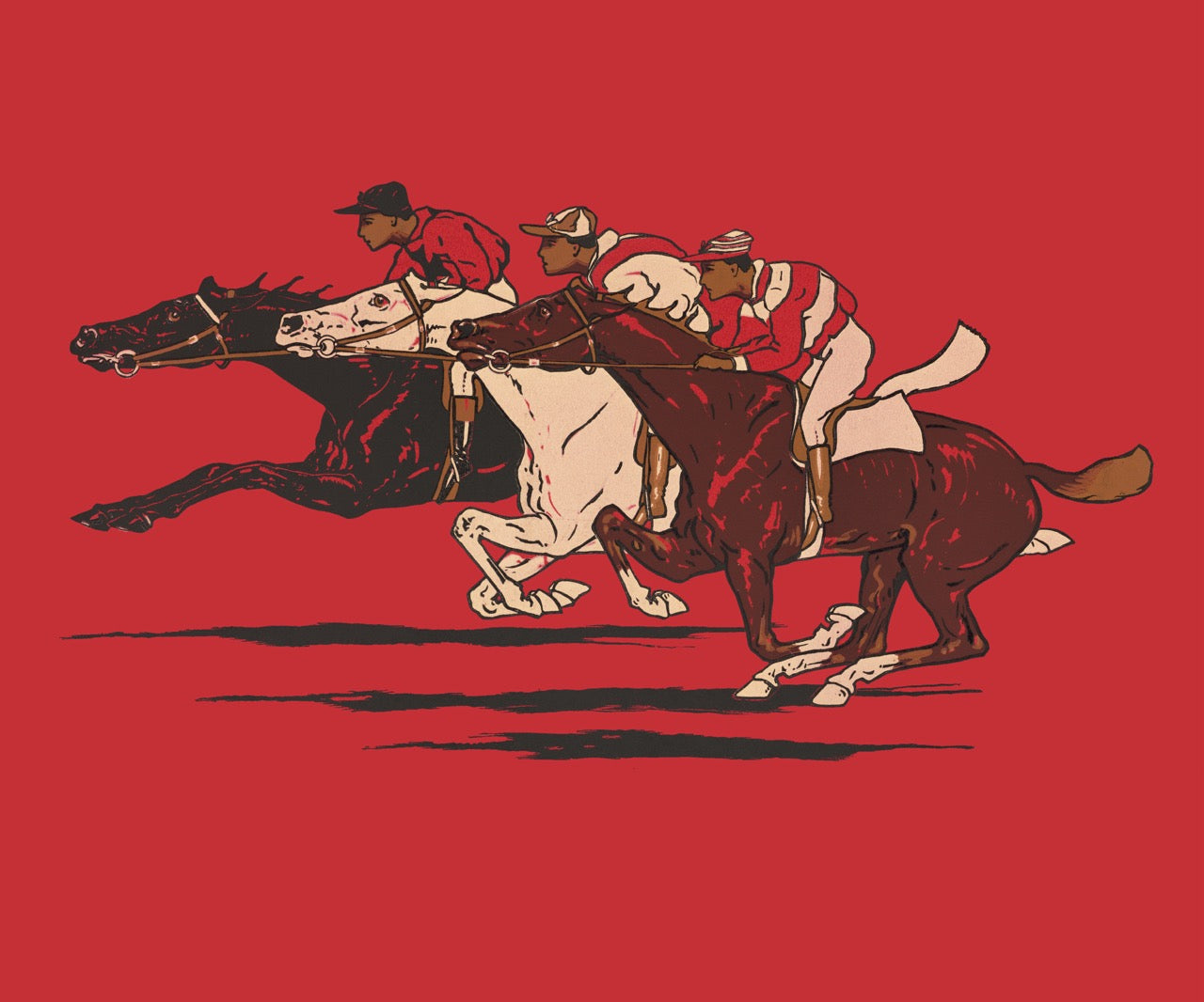 Vintage Horse Racing Illustration