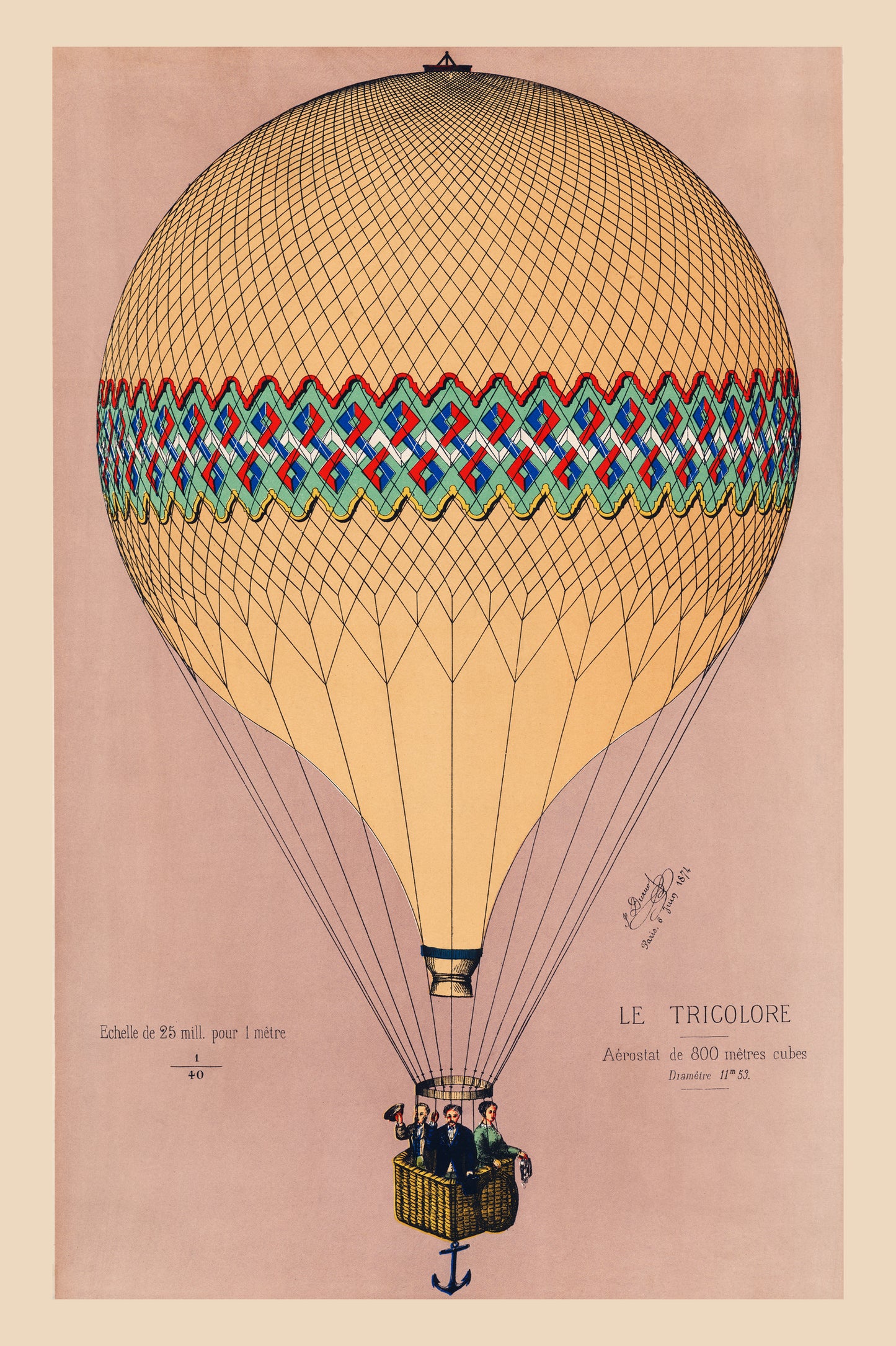 The Tricolor Balloon Ascension in Paris