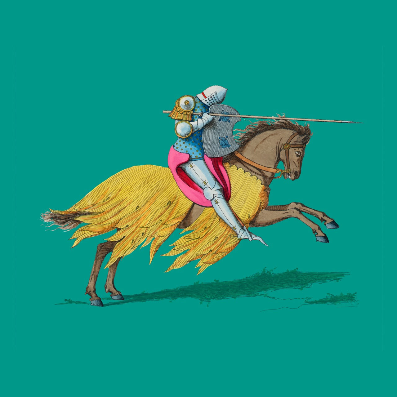 A Knight on Horse Back