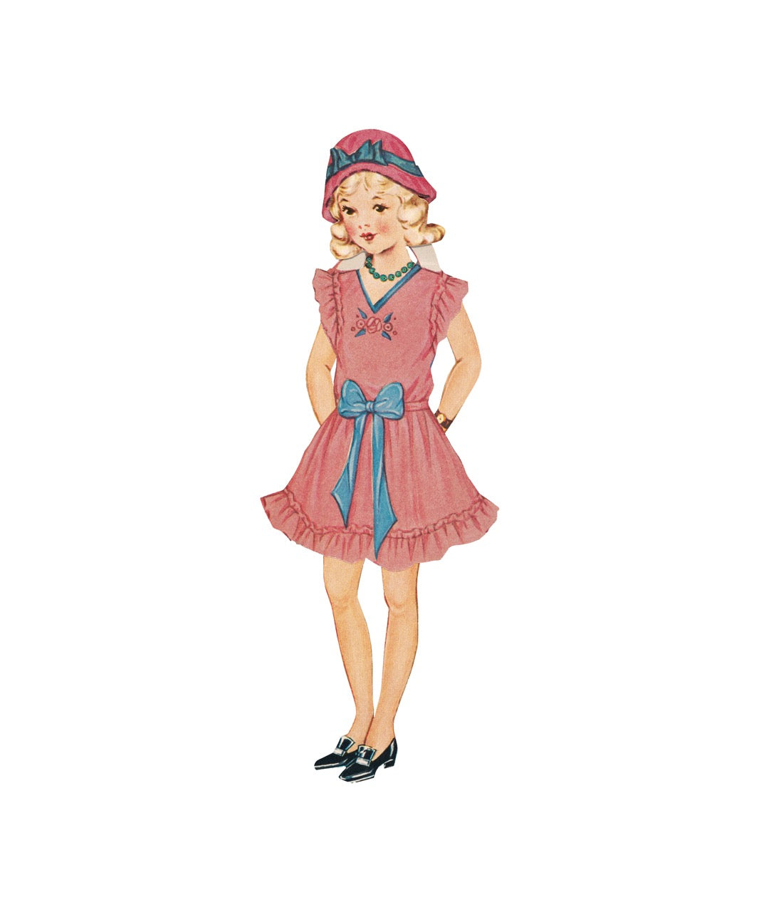 Vintage Little Girl Illustration